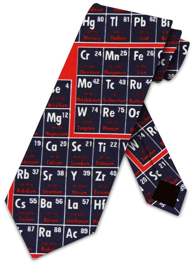 Three Rooker Periodic Table Neckties Chemistry Ties Science Tie Mens Neck tie - Image 1